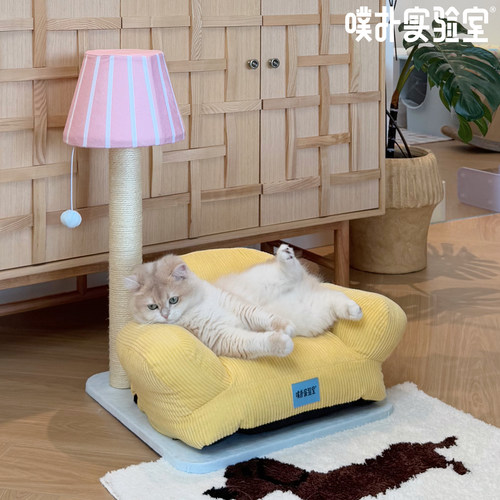 剑麻猫抓柱猫窝一体可拆卸