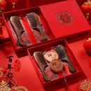 陪嫁 婚礼木梳结婚梳子镜梳套装 新款 婚庆檀木梳子礼盒檀木对梳套装