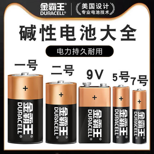 碱性电池金霸王5号7号1号2号9V