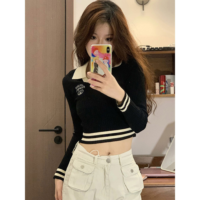 IEF/爱依服美式POLO领毛衣针织衫女秋冬季高级感内搭打底修身纯欲使用感如何?