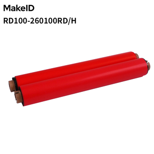 Makeid 宽幅机色带 RD100-260100RD/H 100米 红 （盒）