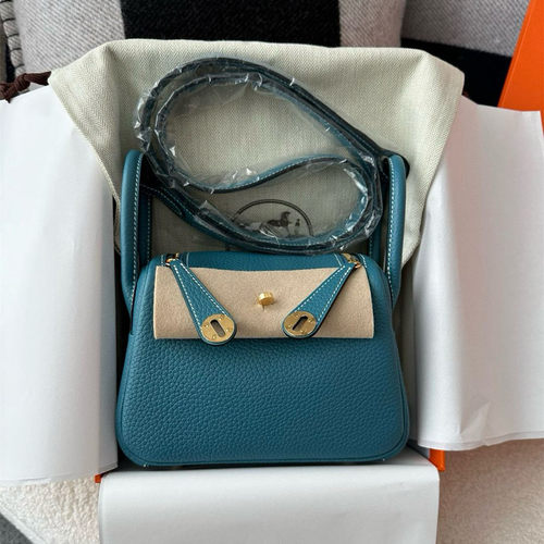 二代琳迪医生包纯手缝制蜡线mini clemence大牛手工打钉女包