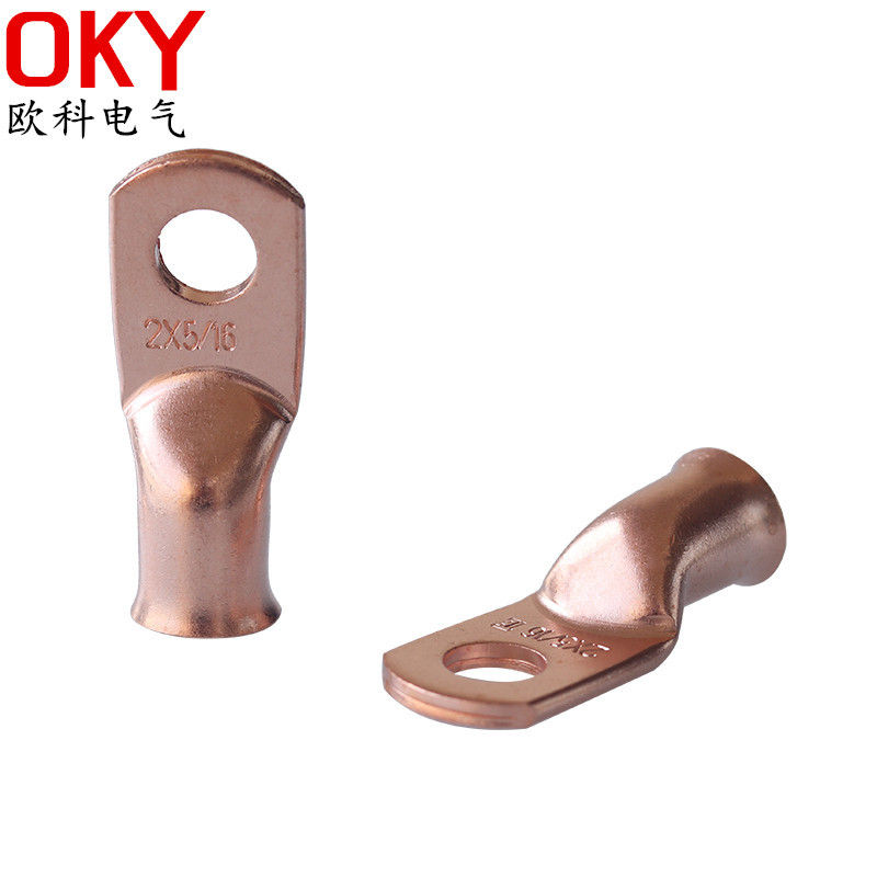 OKY 美规端子AWG铜管接线端子冷压接线端头线耳蓄电池接线铜鼻子