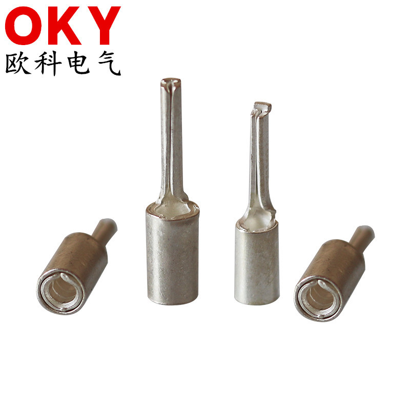 JZ针形船用裸端头 JZ1.5-2铜接线鼻加铜套防震船舶航汽车接线端子