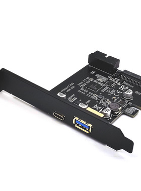 USB3.2 Type-C前置转接卡c-type正反插19PIN RENESAS D720201主控