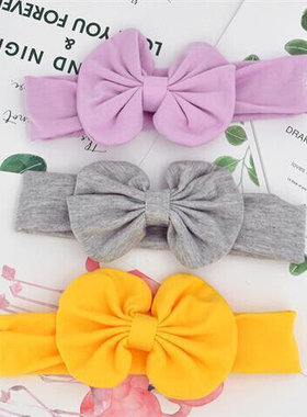 3 Pcs/Set Floral Bows Baby Headband Dot Bowknot Haarband