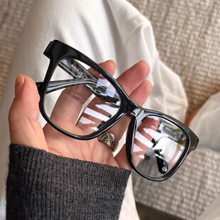 权志龙娜扎同款 2时髦黑框 近视防蓝光眼镜 早8素颜339 QIUQIU