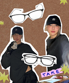 打样 QIUQIU 版 眼镜Ins元 纯钛素颜近视防蓝光镜框 Rose朴彩英同款