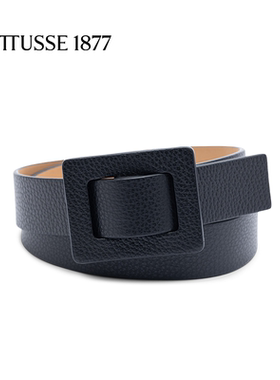LOTTUSSE/乐途仕新款牛皮手工休闲时尚女士皮带宽腰带