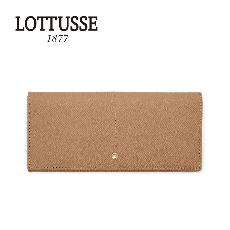 LOTTUSSE/乐途仕简约经典牛皮女士长款钱包卡包手握包20X9cm