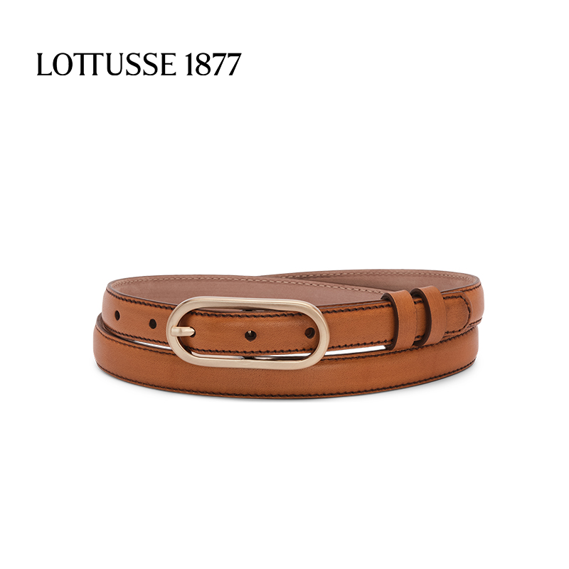 LOTTUSSE/乐途仕牛皮手工女士腰带休闲时尚百搭皮带