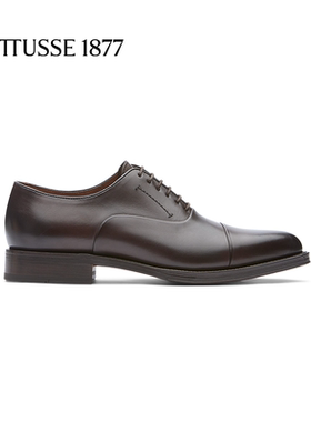 LOTTUSSE/乐途仕牛皮手工男鞋休闲新款固特异商务正装牛津鞋
