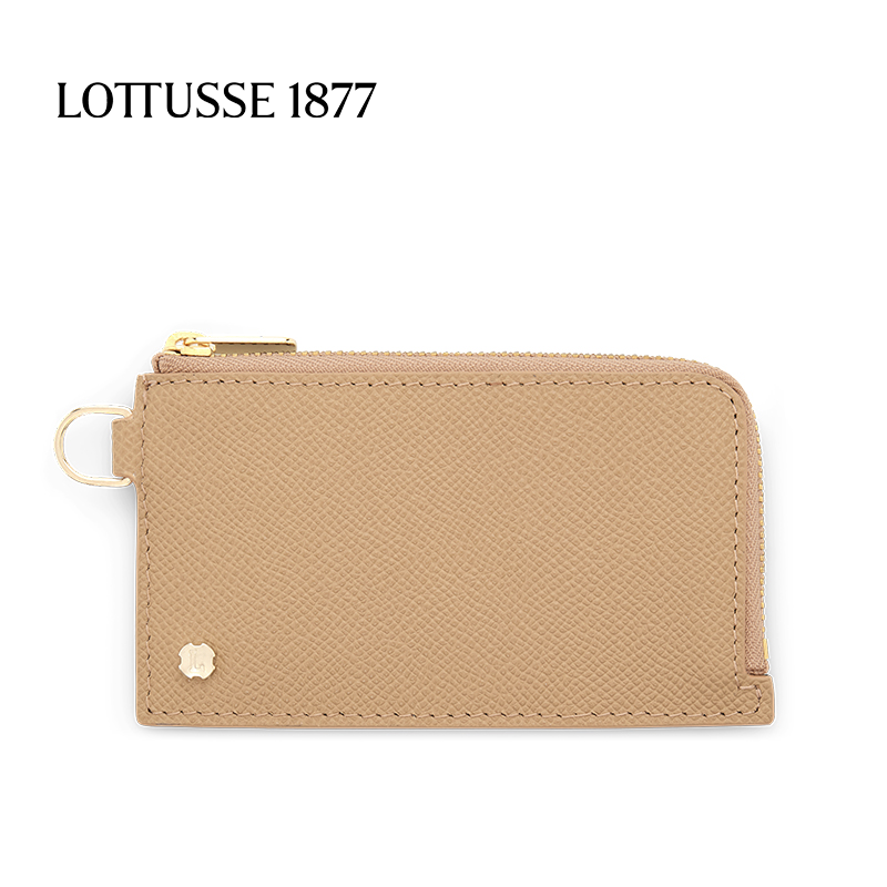 LOTTUSSE/乐途仕简约经典牛皮女士短款钱包手提卡包12X7cm