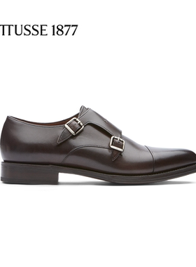 LOTTUSSE/乐途仕牛皮固特异手工男士孟克休闲僧侣鞋春季NOS款