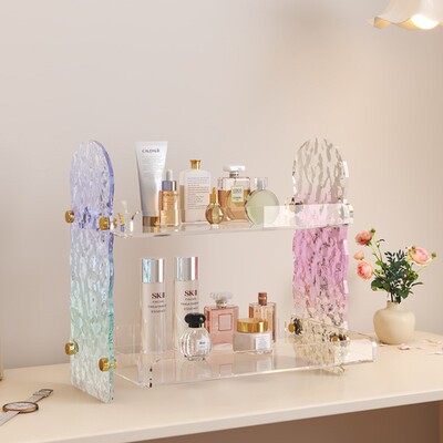 炫彩亚克力杯架香水化妆品置物架