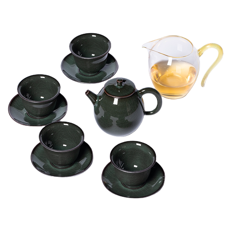 【官方正品】冰裂纹旅行茶具