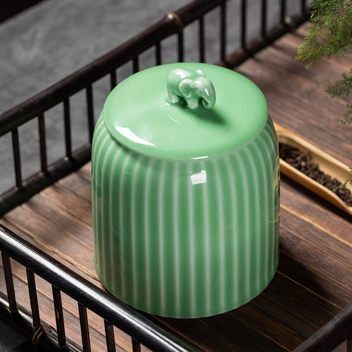 龙泉青瓷茶叶罐高端通用