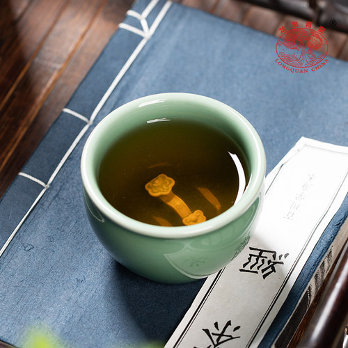 龙泉青瓷正品主人杯茶杯