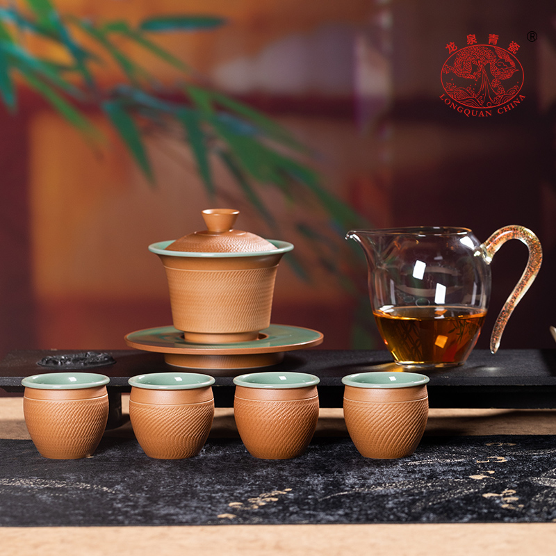 龙泉青瓷功夫茶具套装