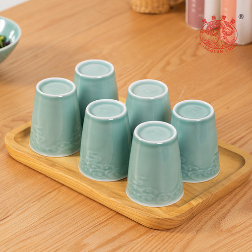 龙泉青瓷待客水杯可乐杯