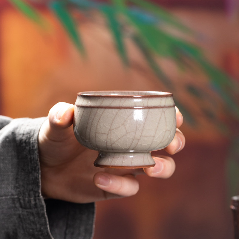 龙泉青瓷传世哥窑主人杯茶杯个人专用单杯高端茶具手工陶瓷品茗杯,餐饮具,茶杯,淘宝优惠券,粉丝福利购,淘宝优惠卷