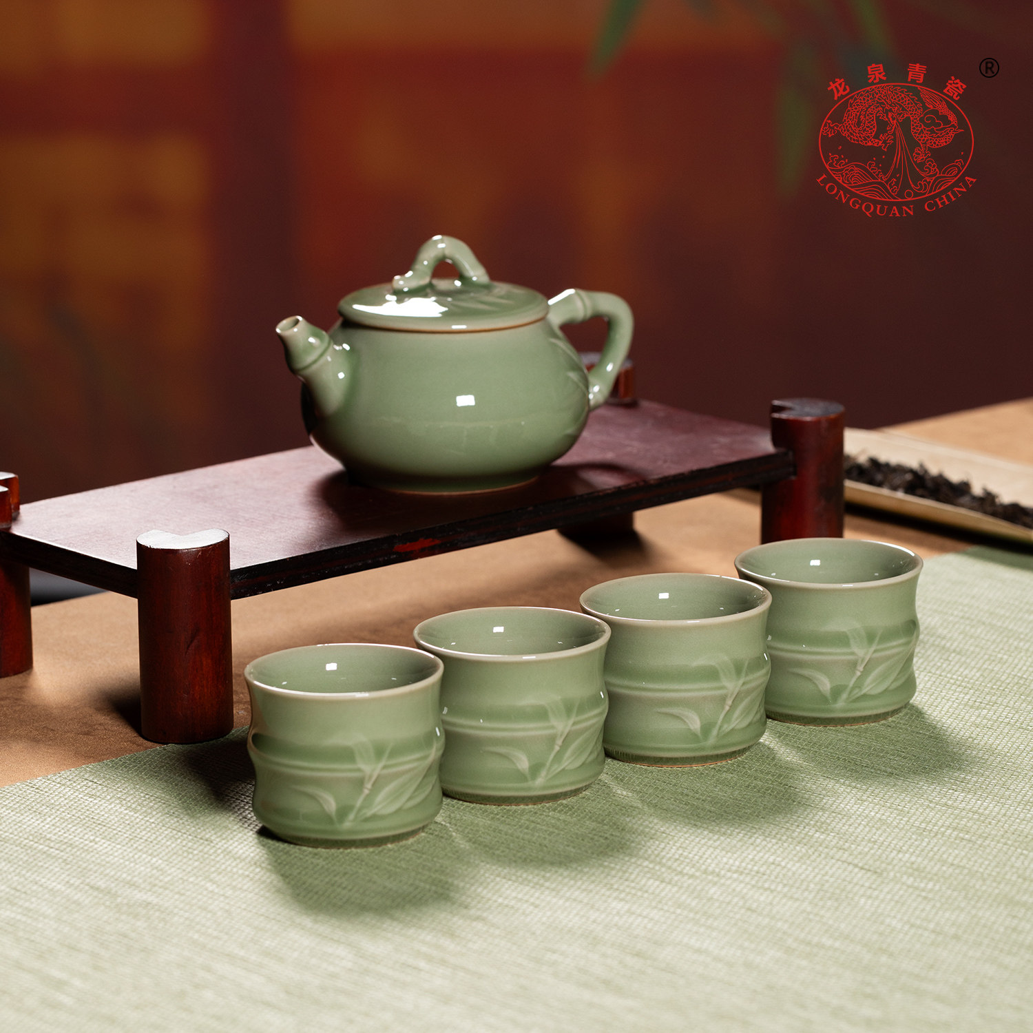 旅行功夫茶具龙泉青瓷图片