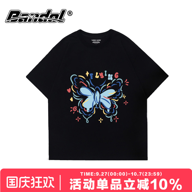 短袖少女感学院风显瘦宽松正肩