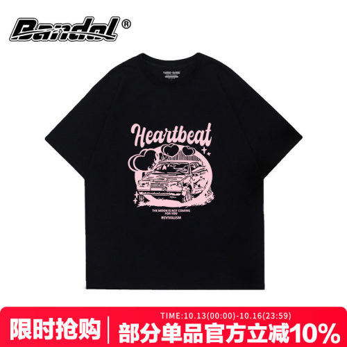 oversize甜酷风纯棉学院风t恤女
