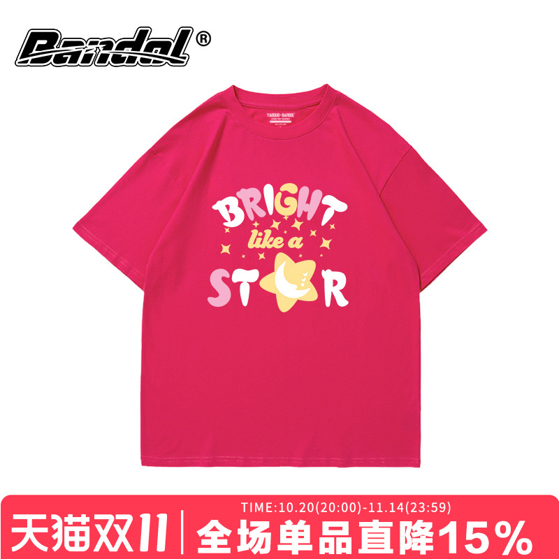 ins甜酷风卡通印花短袖