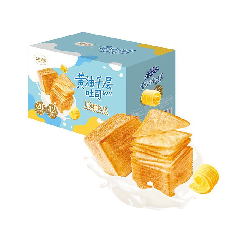 永辉超市代购 永辉定制盼盼黄油千层吐司 360g