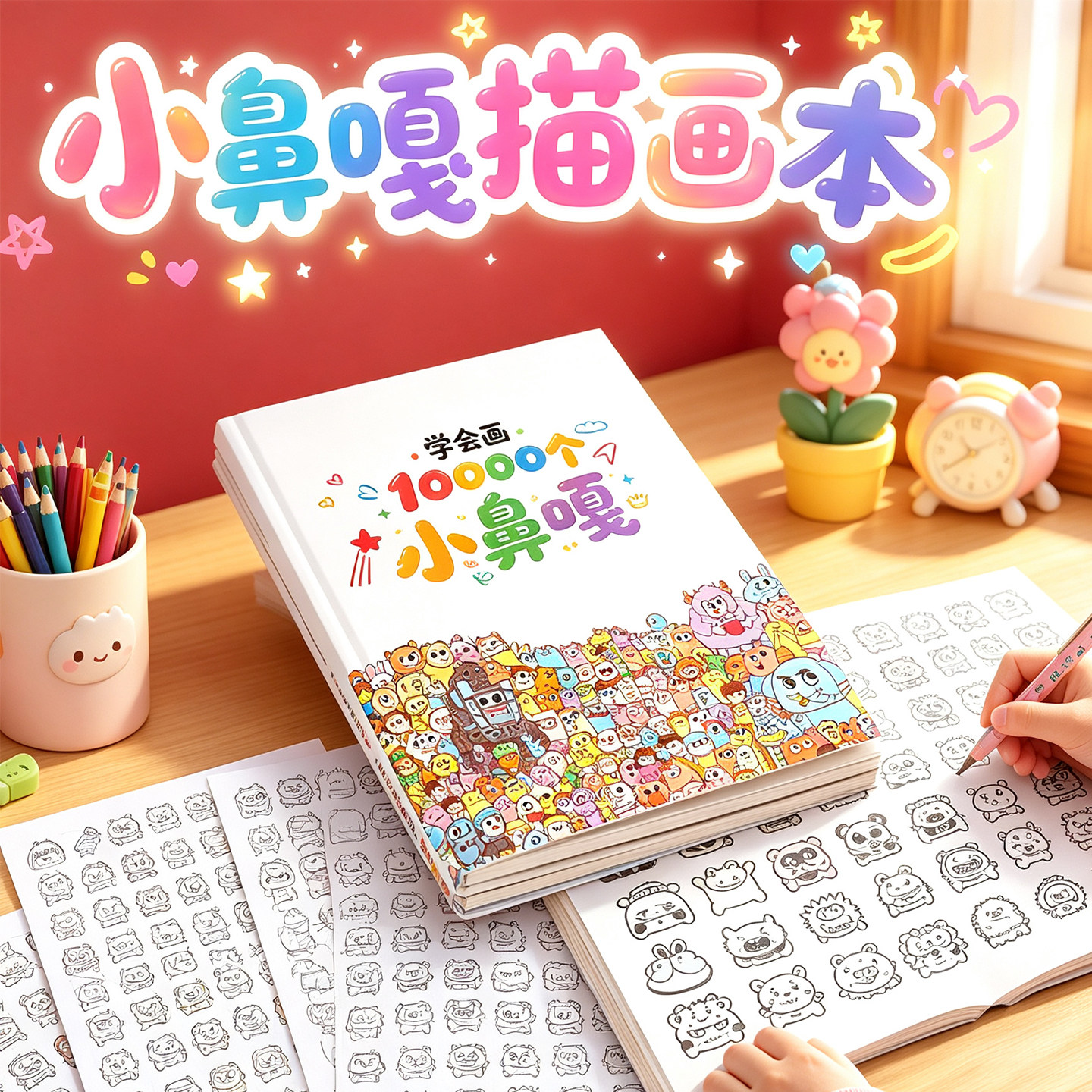 儿童学生控笔简笔画涂色本