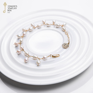 JINGERS 法国巴黎设计师原小众天然珍珠麦穗手链