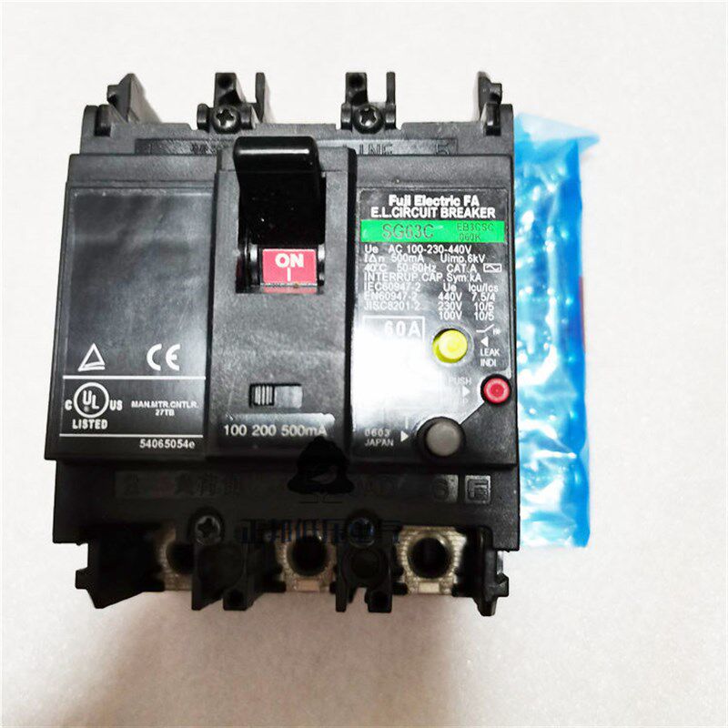 EG63C SG63C 3P 60A 50A 100/200mA原装进口富士漏电断路器 现货