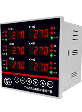 THKA余姚腾辉4-20mA多路温控器6路温度控制ModbusRtu温控仪RS485