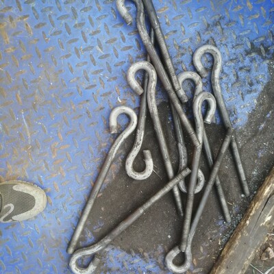 GB799地脚螺栓预埋件7字9字L型伞把高强度国标预埋螺丝M45M48M52