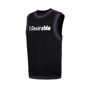 D.Desirable 幻彩涂鸦无袖T恤背心
