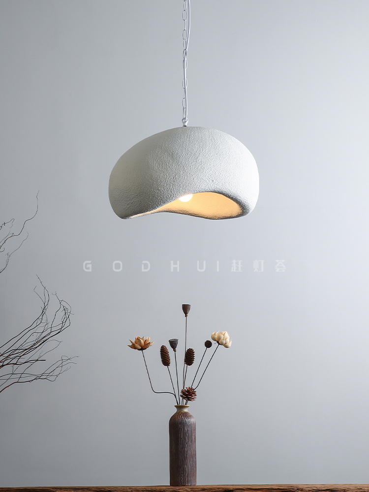 灯笼系列餐厅吊灯Wabi-Sabi风格高显色玻璃纤维灯创意个性化装饰