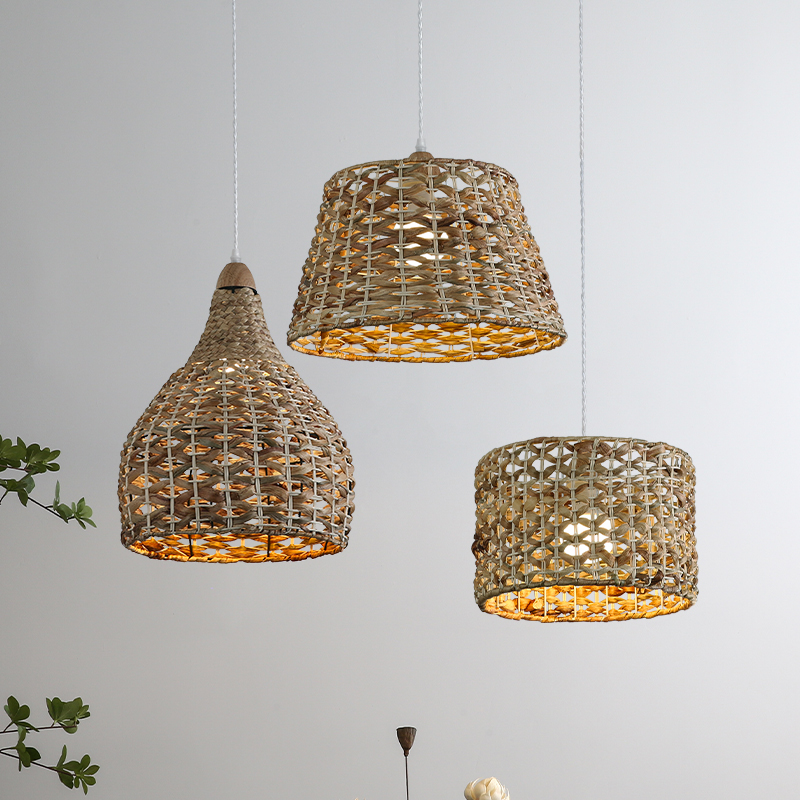 东南亚藤编艺术吊灯餐厅吧台卧室