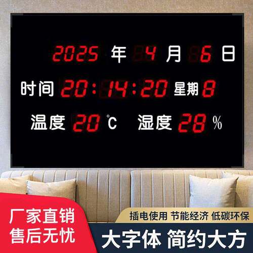 LED数字显示屏挂墙式大字体