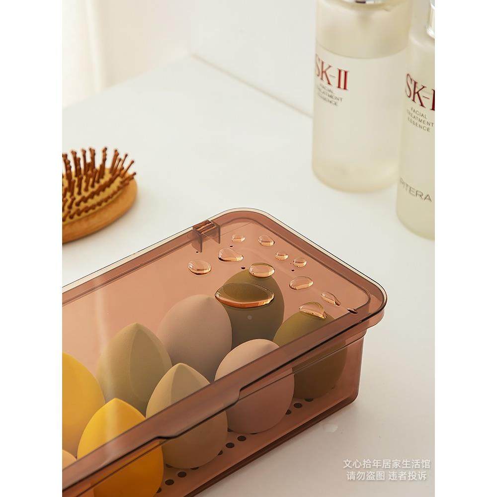 透明防尘带盖化妆刷收纳梳妆台美妆蛋眼影刷收纳盒桌面盒子长方形,3C数码配件,USB多功能数码宝,淘宝优惠券,粉丝福利购,淘宝优惠卷