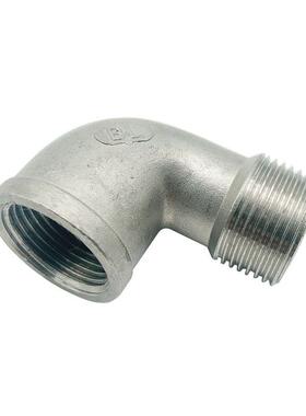 201/304不锈钢内外丝弯头/90°水管弯头/内外牙弯头 BSPT ZG RC