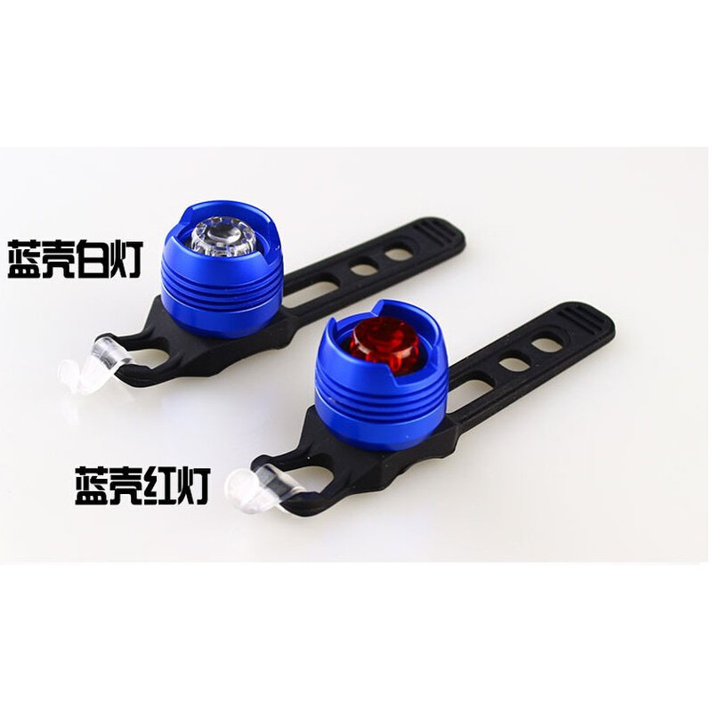 。山地自行车死飞宝石尾灯LED安全超亮爆闪夜骑青蛙灯骑行配件夜