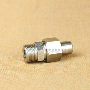 。不锈钢304外螺纹焊接对焊直通终端接头球面/球形硬密封焊接活接