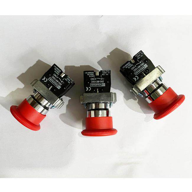 螺杆空压机急停开关按钮旋转复位键紧急停止应急红色按键