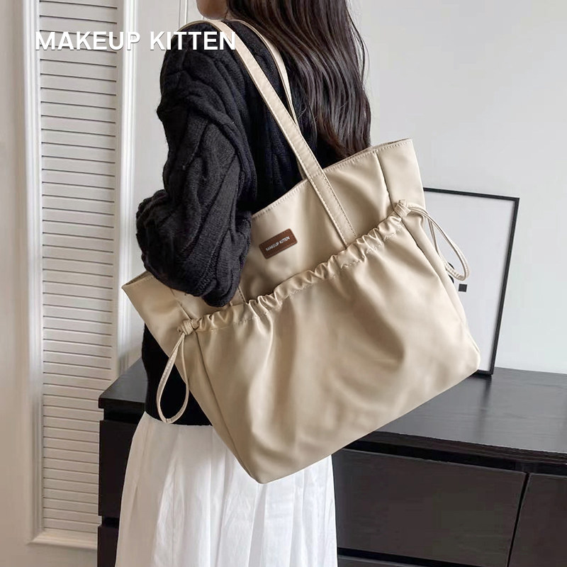 MAKEUP KITTEN托特包女2025新款大容量通勤手提单肩通勤包帆布包