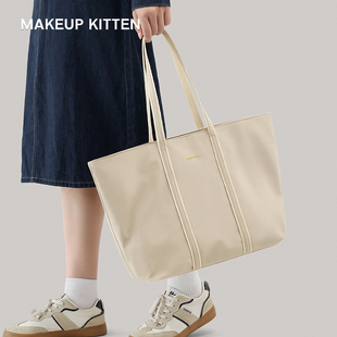 MAKEUP KITTEN包包女士托特包大容量2025新款通勤女包单肩包大包