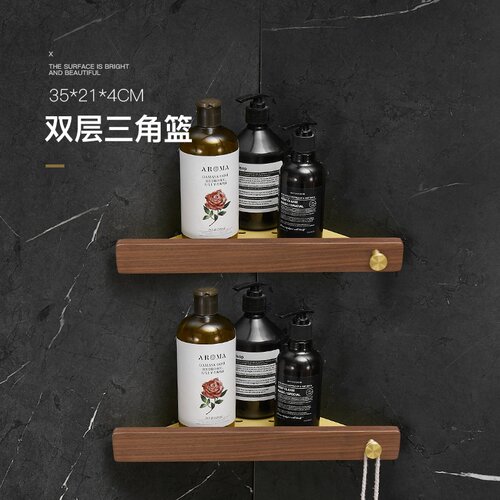 新品High quality solid wood bathroom stforagePm rack wall-mo