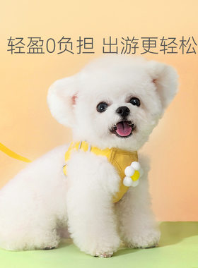 狗狗胸背带牵引绳狗绳用品泰迪博美比熊茶杯俊介小鹿犬雪纳瑞柴犬