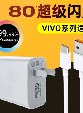 效观适用vivoS15充电器数据线S15e正品快充手机闪充头v1v0充电头Ⅴⅰvo闪充插头typec转usb充电线原装冲电80