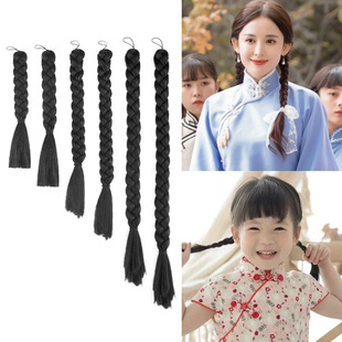 古装假发辫子麻花辫演出新娘盘发秀和服大辫子民国古装风写真发型